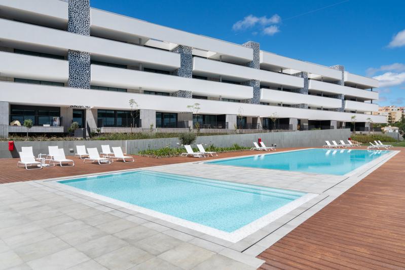 Pool area of Algarve holiday rental