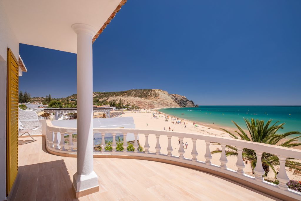 beach view from property in Algarve
